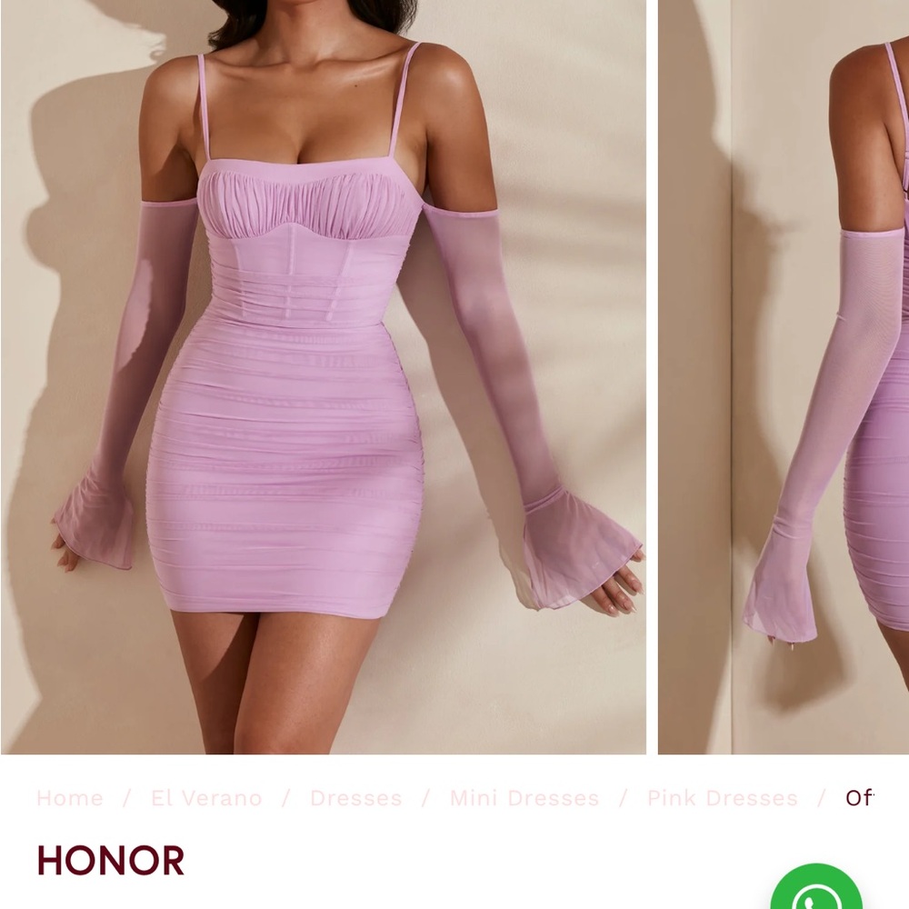 Honora Women's Pink Mini Dress